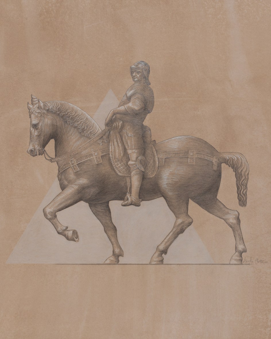 Silverpoint drawing of Bartolomeo Colleoni