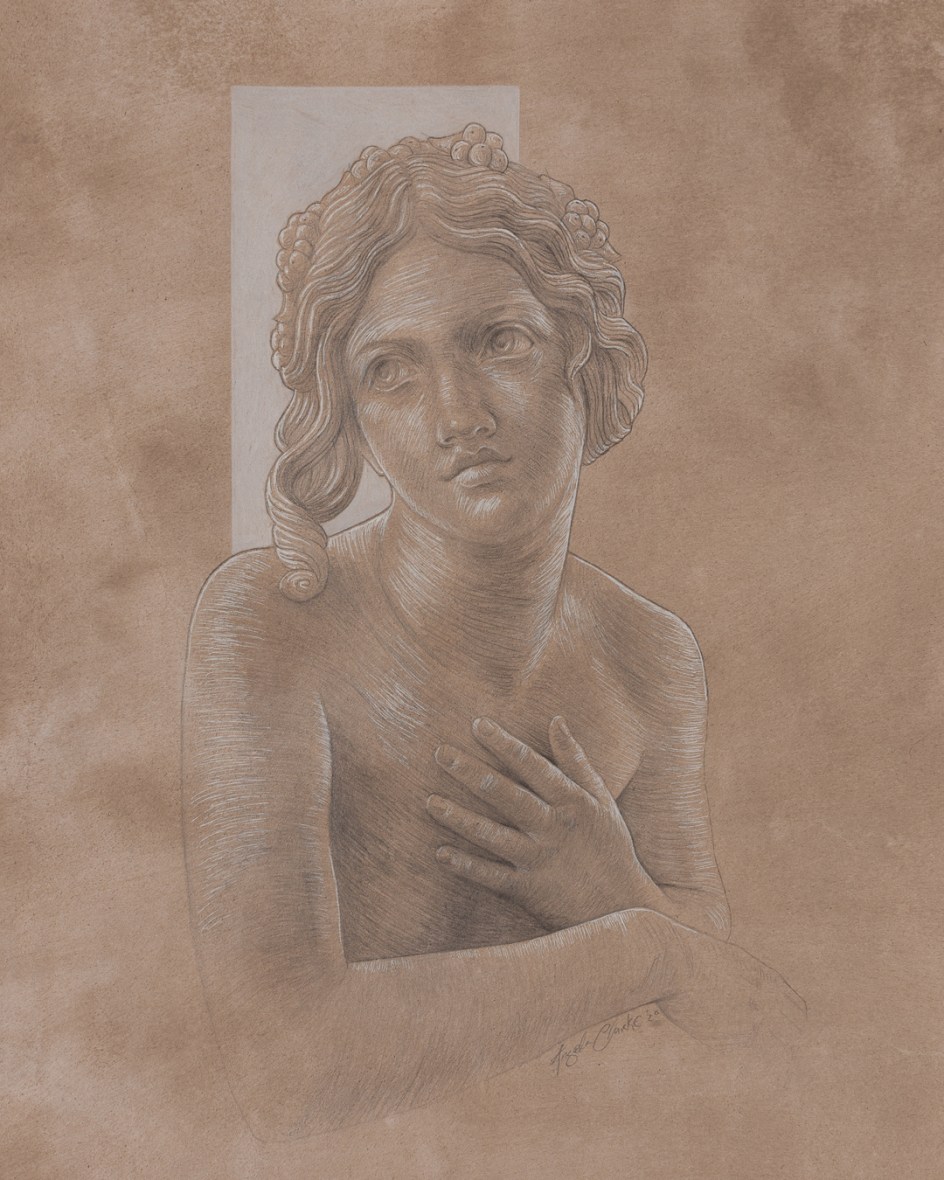Silverpoint drawing of Dircé