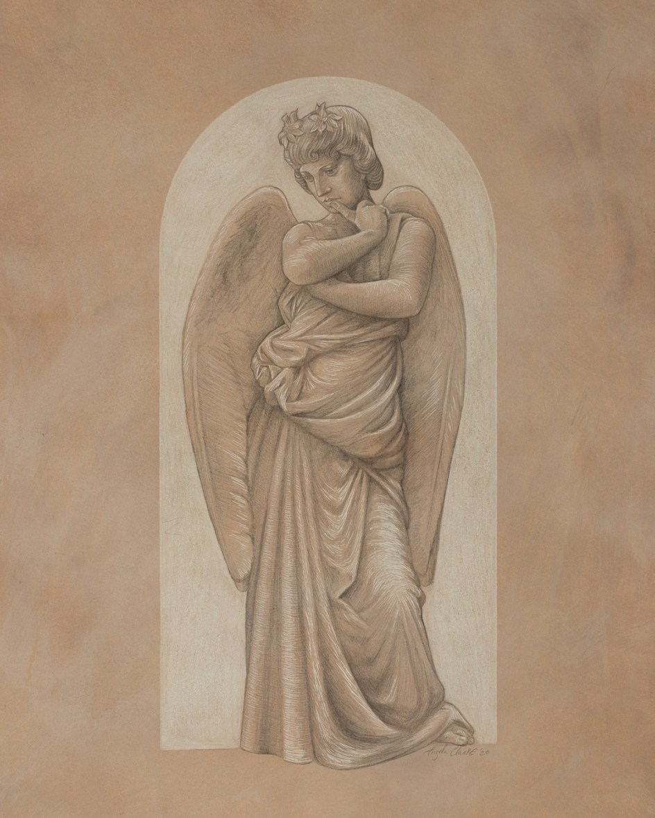 Silverpoint drawing of Mantero